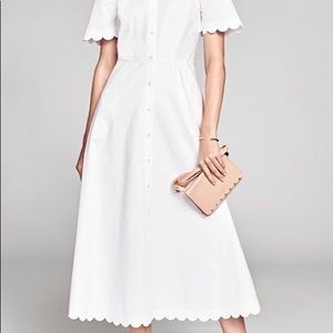White button down NWT banana republic dress